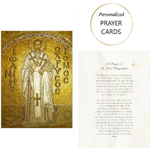 Placement Une prière de la carte de prière St. John Chrysost