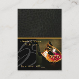 Placement Venise Masquerade Mascarade Carte de visite