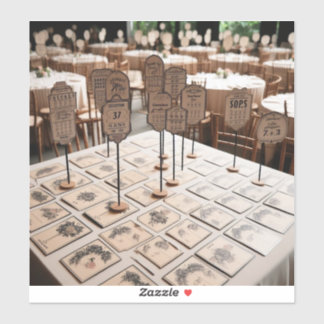 Placer les autocollants de carte pour l'affectatio