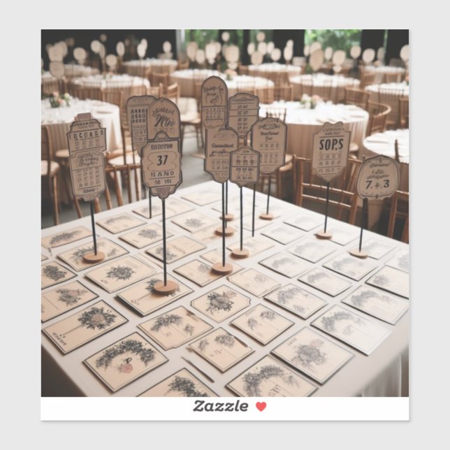 Placer les autocollants de carte pour l'affectatio (Feuille)