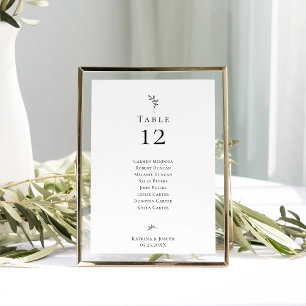 Places assises de mariage minimal élégant à budget