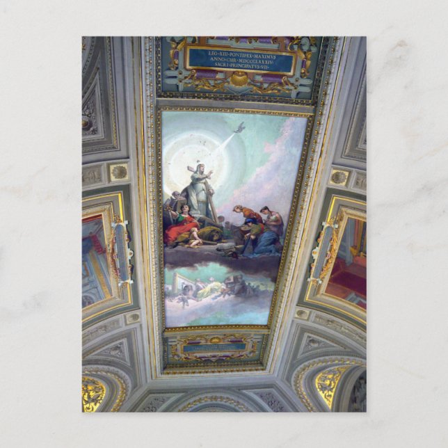 Plafond du musée du Vatican à Rome, Italie Carte p (Devant)