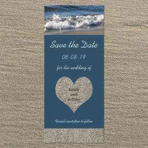 Plage à thème Enregistrer la date Carte d'invitati