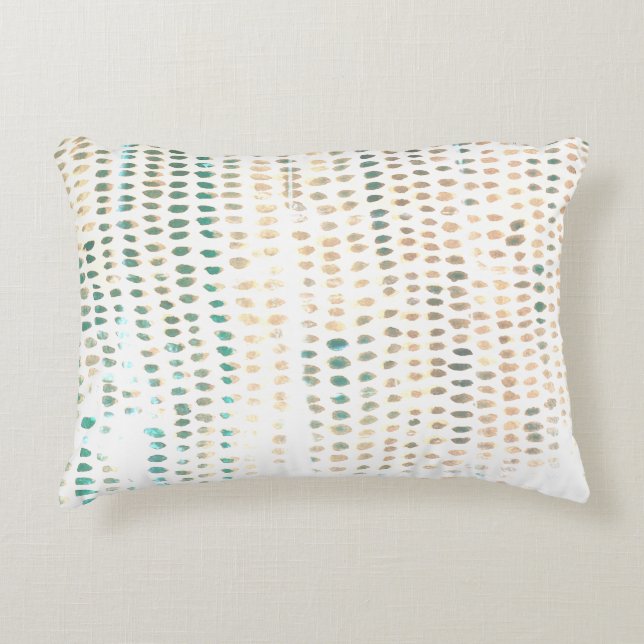 Plage Abstrait Texture Turquoise Accent Coussin (Devant)