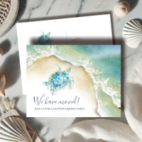 Plage Accueil Fête Invitations Tortue de mer