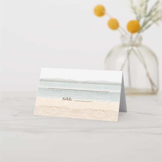 Plage Arbor Lavender Mariage Place Escort Cartes (Devant)