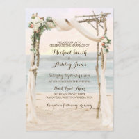 Plage Arbor Sunset Faire-part de mariage