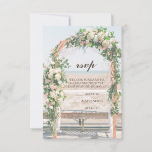 Plage Arbor Sunset RSVP Faire-part de mariage