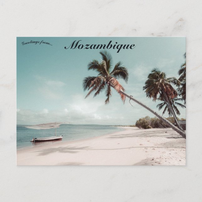 Plage au Mozambique Carte postale (Devant)