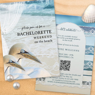 Plage Bachelorette Week-end Getaway Invitation
