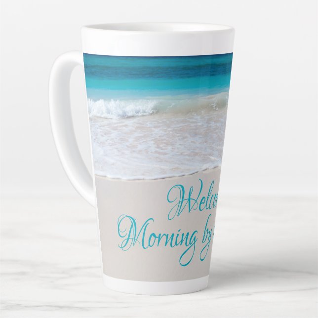 Plage Balnéaire Dit Tall Latte Mug (Angle gauche)