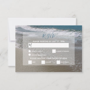 Plage balnéaire & Mariage de sable Cartes RSVP