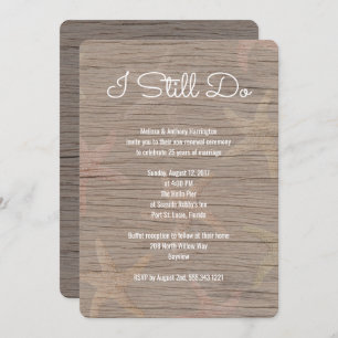 Plage Boardwalk Mariage Vow Renewal Invitation