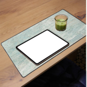 Plage Bois d'eau flottant côtier Aqua Bleu Rustiqu