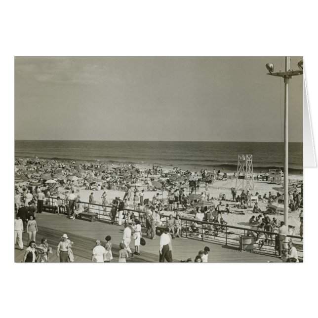 Plage bondée (Devant horizontal)