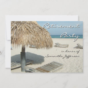 Plage Cabana Scène Retraite Invitations