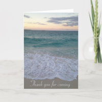 plage carte de remerciements
