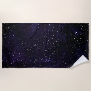 Plage Constellations de l'hémisphère Nord Serviette de b