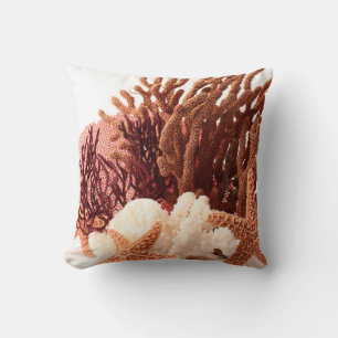 Plage Coral Star Poisson Sable Océa Jeu Coussin de