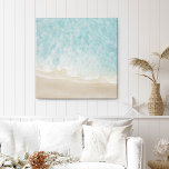 Plage côtière toile de sable<br><div class="desc">Peinture Abstraite de plage côtière Imprimer avec les couleurs de l'océan et du sable. Décor de plage côtière avec eau tropicale cristalline et plage de sable. Cette peinture côtière moderne imprimé dans le bleu de l'océan, marron et blanc sablonneux est un morceau de décoration de plage design, mur tropical, décoration...</div>