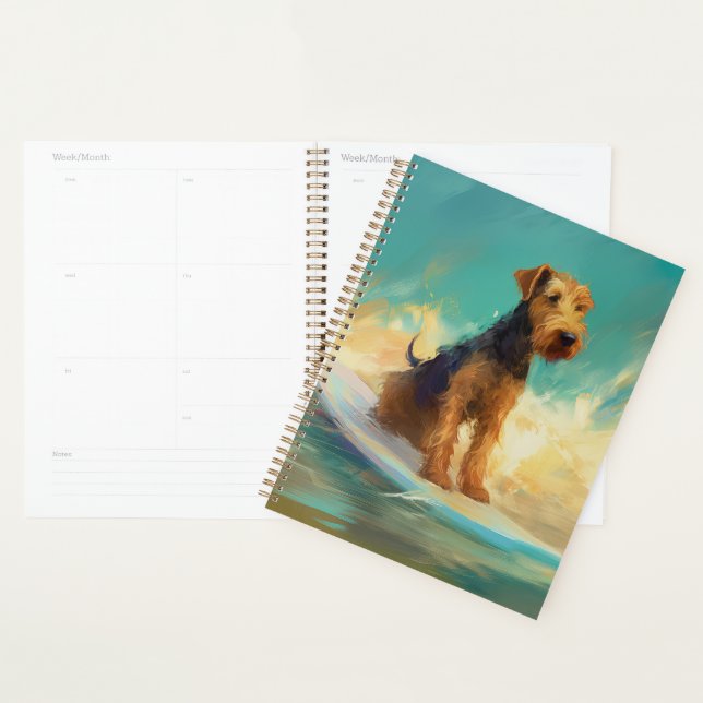 Plage d'Airedale Surf Painting (Devant avec enveloppe)