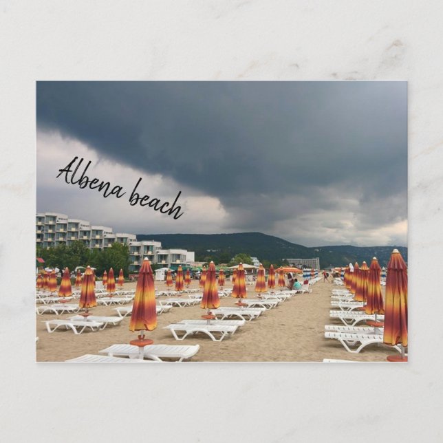 Plage d'Albena, Bulgarie carte postale (Devant)
