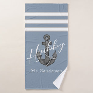 Plage d'Ancre florale bleu Dusty