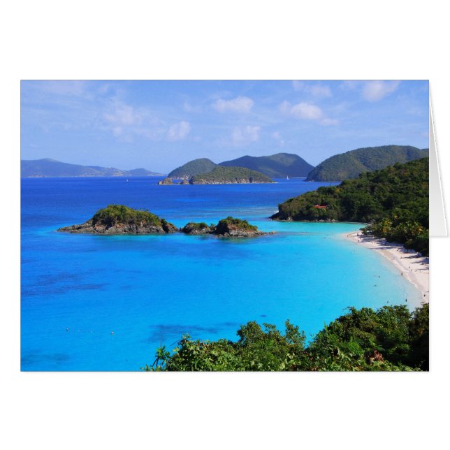 Plage de baie de cannelle, St John, États-Unis (Devant horizontal)