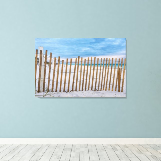 Plage de bois clôture lever de soleil Destin toile (Insitu (Plancher de Bois))