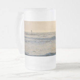 Plage de cacao Planche à voile Verre givré Mug