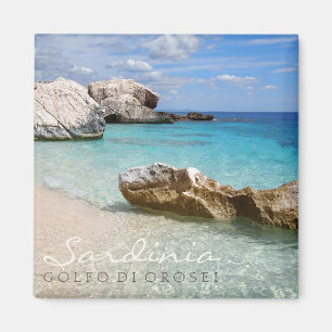Plage de Cala Mariolu, Sardaigne, aimant texte