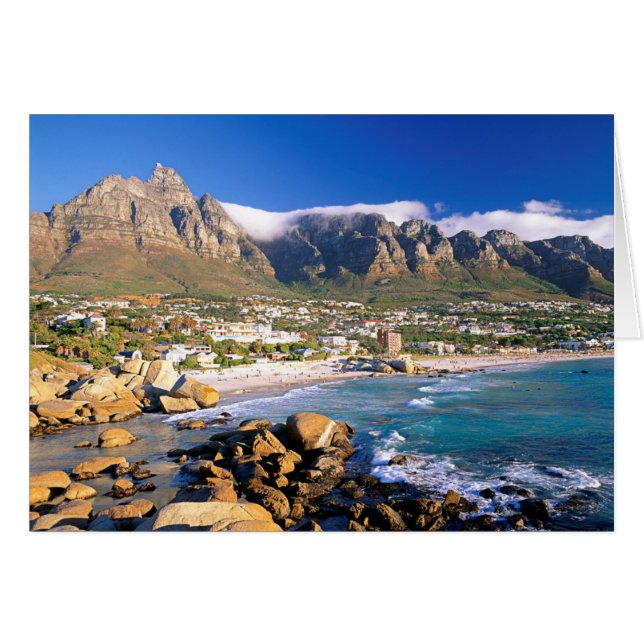 Plage de Camps Bay et chaîne des Douze Apôtres (Devant horizontal)