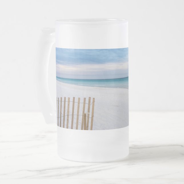 Plage de clôture Destin du matin Floride Mug givré (Devant gauche)