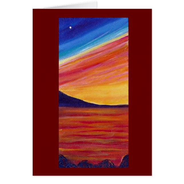 Plage de coucher de soleil rouge (Devant)