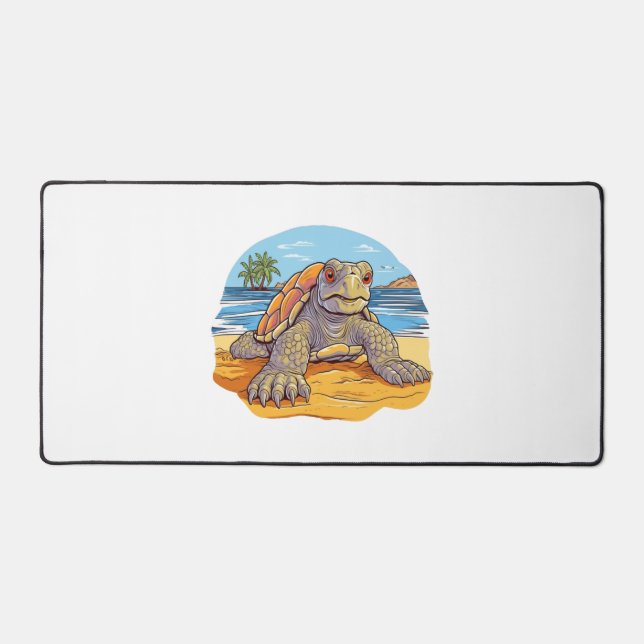 Plage de dessin animé de tortue (Recto)