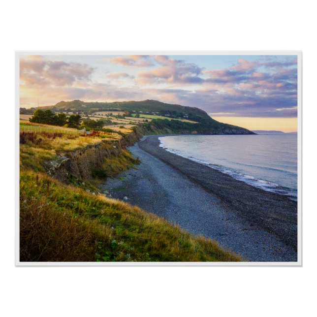 Plage de Greystones Irlande Wall Art | Affiche Côt (Devant)