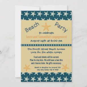 Plage de l'étoile de mer de la Marine - Invitation
