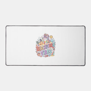Plage de Licorne Vibes Fantaisiste Fond Blanc