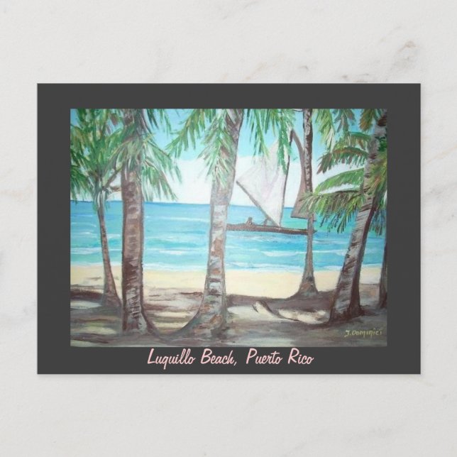 Plage de Luquillo, carte postale (Devant)