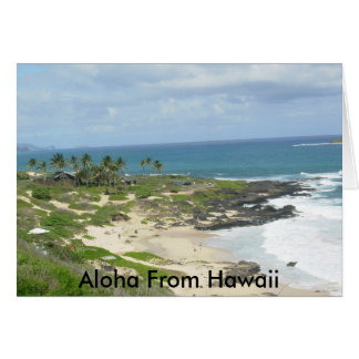 Plage de Makapu'u, Aloha de carte d'Hawaï