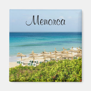 Plage de Minorque de Santo Tomas Magnet souvenir