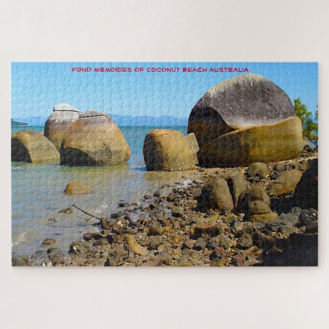 Plage de noix de coco Australie Puzzle (Horizontal)