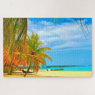 Plage de Palm Montego Bay Jamaïque. Puzzle