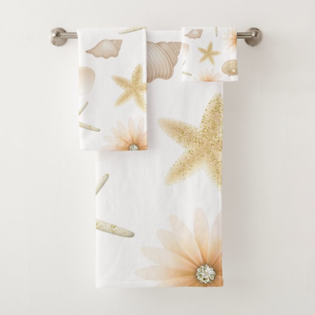 Plage de pêche Coquillages & Fleurs Glamour Modern (En situation)