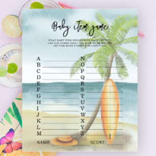Plage de surf - Jeu d'objets pour bébé. Jeu de bab