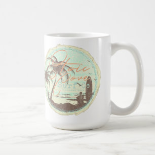 Plage de Surf stoïque Océan Palmiers - Mug