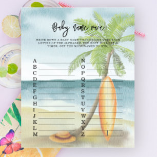 Plage de surf tropical - Jeu de course de nom de b