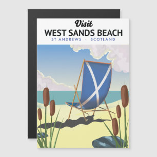 Plage de West Sands, St Andrews Écosse