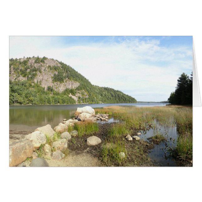 Plage d'Echo Lake à Acadia National Park (Devant horizontal)