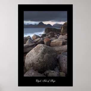 Plage d'Elgol. Affiche par le cARTerART